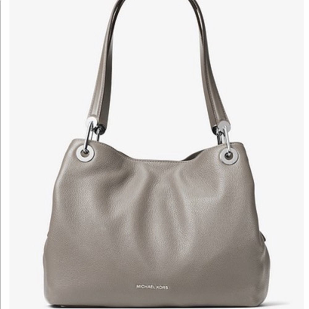 Michael Kors Large Leather grey purse